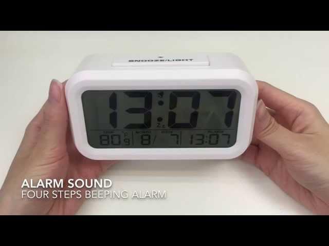 JCC automatic night glow digital alarm clock Unboxing and review - 3019