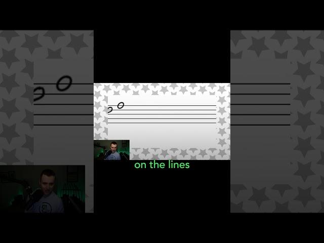 How to Write Open Noteheads On Lines #musictheory
