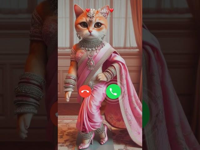 My baby is calling ||MI telephone sound effect|| #calls #cat