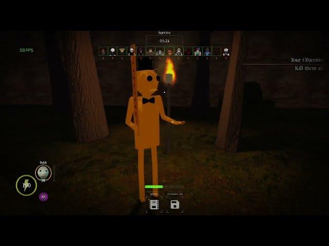 Roblox | Pillar Chase 2 Gold Baldi Gameplay