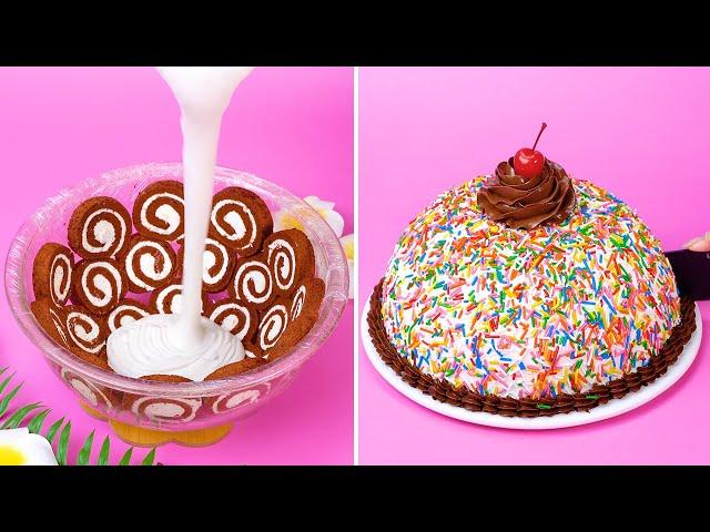 So Delicious Rainbow Cake Decorating Tutorials | So Yummy Chocolate Cake Compilation