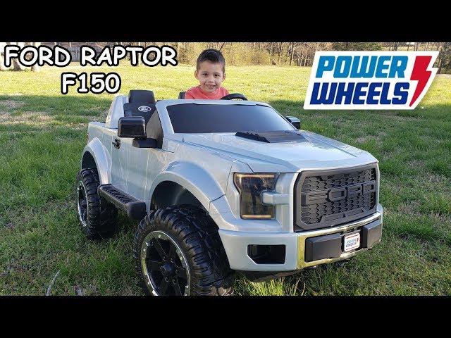 Power Wheels Ford Raptor F150 Unboxing, Assembly and Playtime | Ride On Toy Car for kids