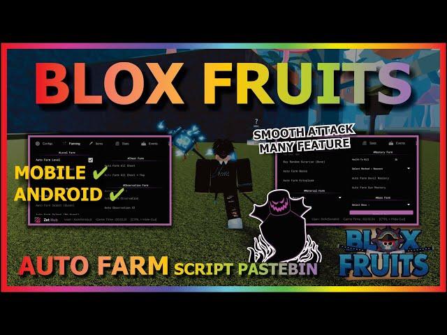 BLOX FRUITS Script Mobile UPDATE 21 AUTO FARM | NEAR MASTERY FARM | AUTO RAID | RACE V4 | SMOOTH