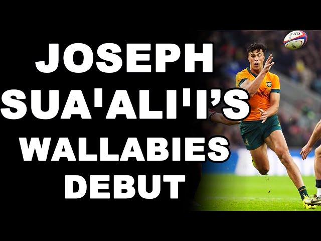 Joseph Sua'ali'i's Wallabies Debut