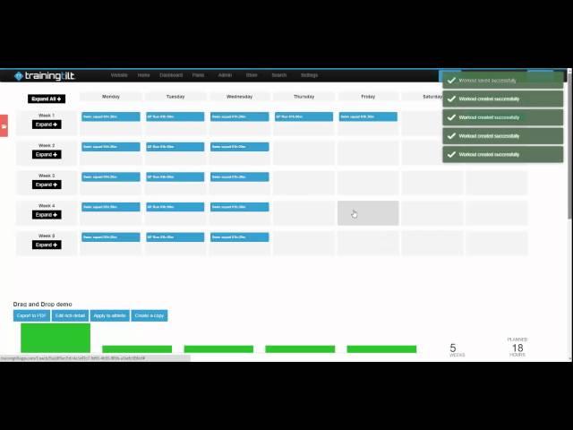 Drag and Drop plan builder