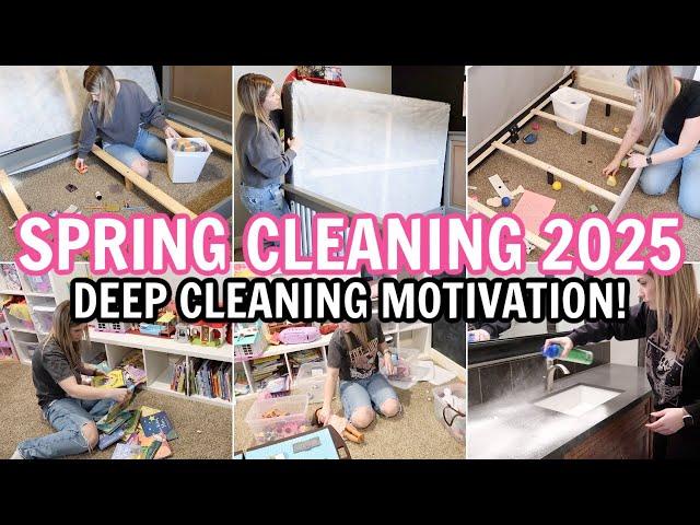 SPRING CLEAN WITH ME 2025 | MESSY HOUSE CLEANING MOTIVATION | EXTREME DEEP CLEAN WITH ME