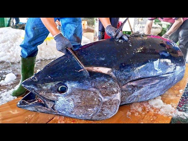 Freshest! Seafood Cooking Skills, Fish Cutting-  Bluefin Tuna Sashimi 最新鮮！海鮮美食合集 - 黑鮪魚，辣炒螃蟹, Crab