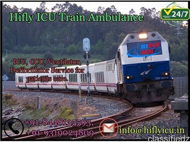 Get Train Ambulance Services from Chennai to Delhi at Economical Cost by Hifly ICU