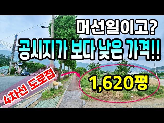 투자! 공장창고 건축하실분! 이런 입지 없습니다 ~ 공시지가 보다 싼가격...[토지경매] 2024타경109151