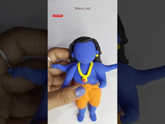 DIY clay Lord Krishna #shorts