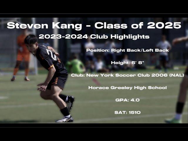 2024 Club Soccer Highlights | Steven Kang