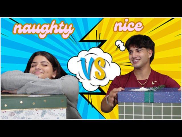 NAUGHTY vs NICE Christmas Present Challenge!!!