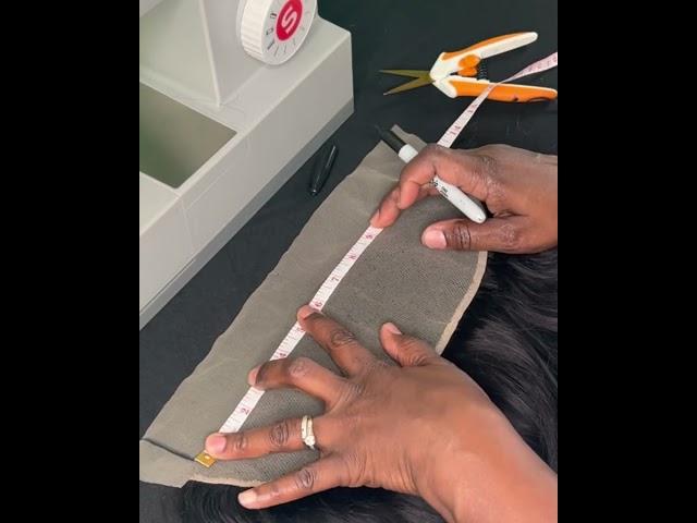 How to do a Cut Frontal Method for Custom Glueless Wig ‍️