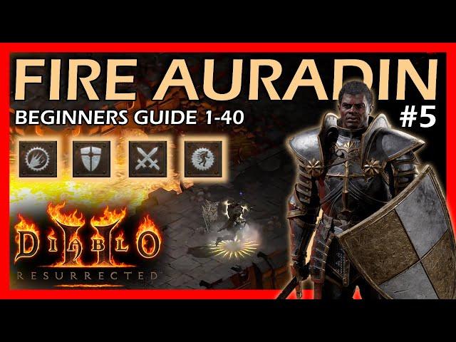 Beginners Guide to the Fire Aura Paladin Levels 1-40 | Normal Mode | Diablo 2 Resurrection