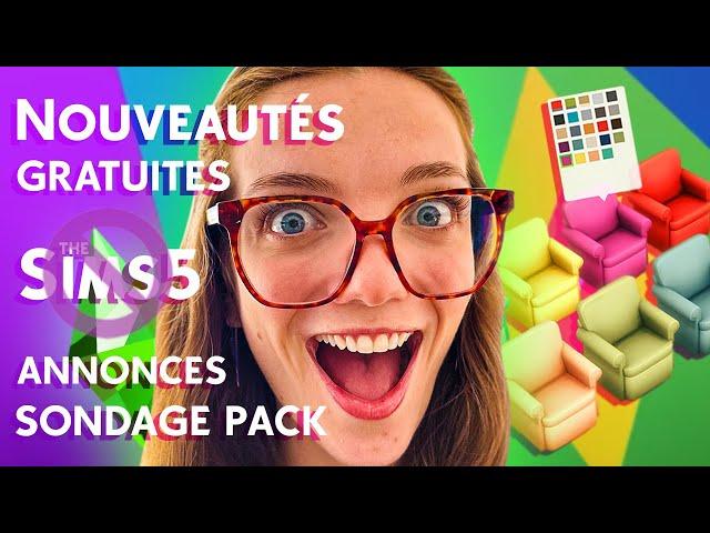 Mise à jour incroyable, sondage pour le prochain pack et pas de Sims 5. 