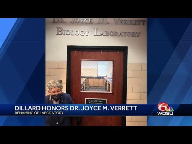 Dillard names laboratory after local trailblazer Dr. Joyce M. Verrett