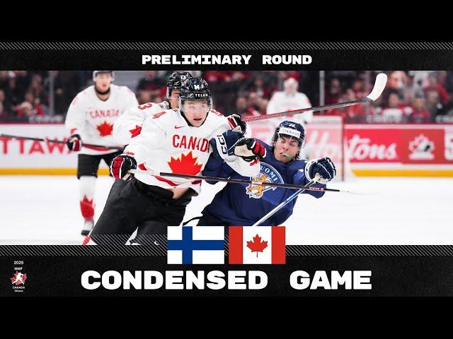 Condensed Game: Finland vs Canada | 2025 #WorldJuniors