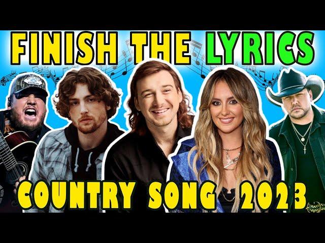 Finish The Lyrics Country Edition 2023 | Country Music Quiz  | Lyrics Challenge 