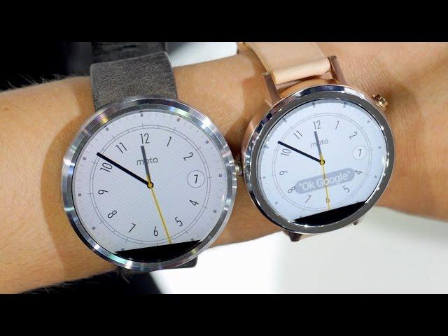 Moto 360 vs Moto 360 (2nd Gen): Show Floor Comparison | Pocketnow