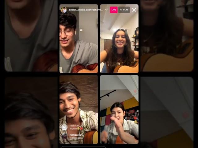 Bharat music ,ananya sharma and anujrehan music,gini live on Instagram 