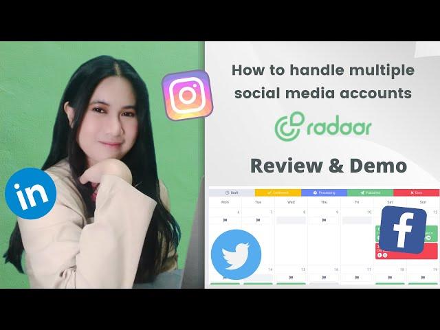 Manage your Business Social Media Accounts with Radaar (Review and Demo)