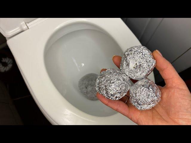 Put aluminum foil in the toilet! Once and you will be surprised by the result!