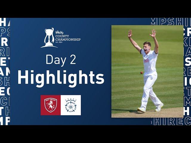 Prest Hits Dazzling Hundred  | Kent v Hampshire - Vitality CC, Day Two Highlights