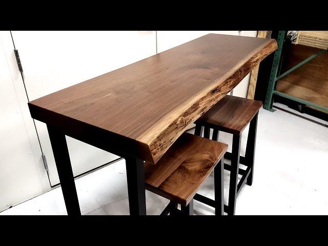 Walnut Live Edge Bar Table - Country Lane Furniture