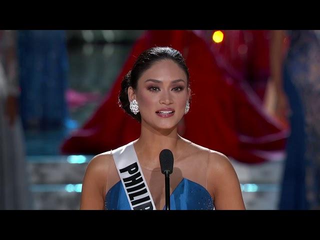 FINAL QUESTION: Miss Universe 2015 Pia Wurtzbach