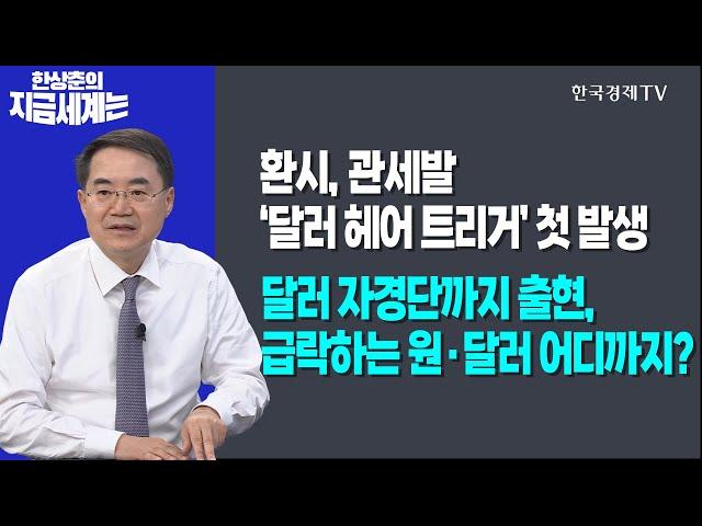 환시, 관세발 ‘달러 헤어 트리거’ 첫 발생ㅣ달러 자경단까지 출현, 급락하는 원·달러 어디까지?ㅣ한상춘의 지금세계는ㅣ한국경제TV