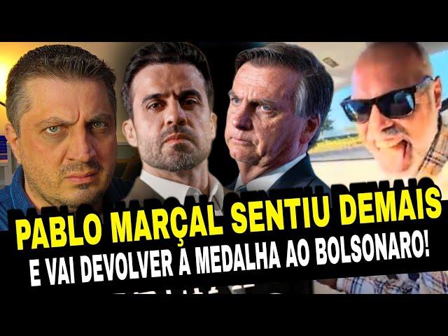 SENTIU DEMAIS! Pablo Marçal vai devolver a medalha que ganhou de Bolsonaro no debate