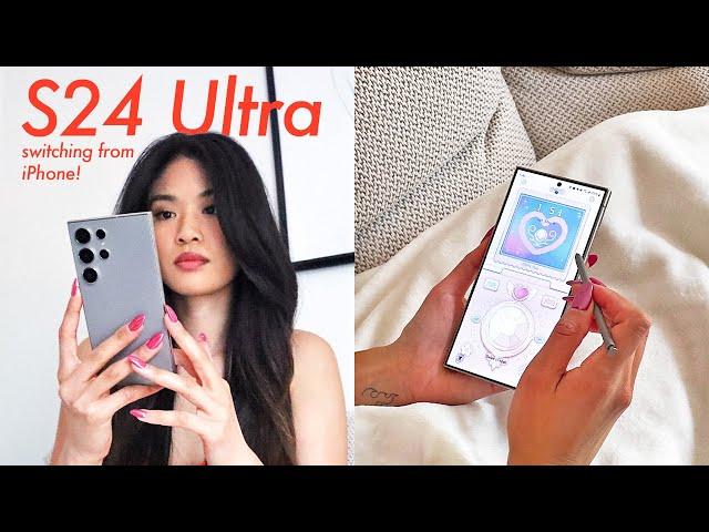 Samsung S24 Ultra | Unboxing + First 14 things to do! PS. apple fangirl  switches to Samsung...