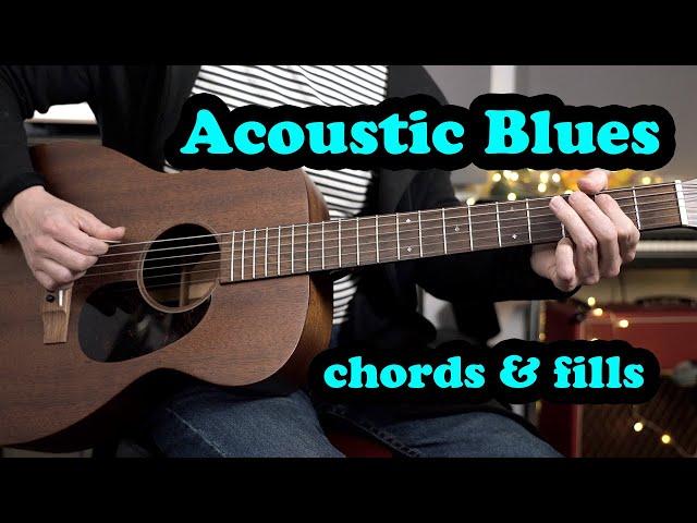 How to mix chords & fills on an acoustic blues