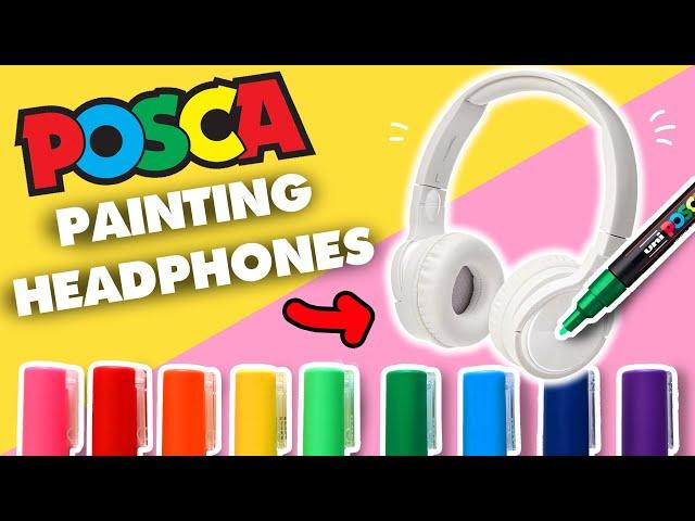 I PAINTED HEADPHONES WITH POSCA PENS