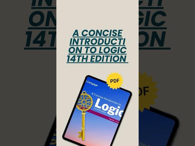 A Concise Introduction to Logic 14th Edition - eBook #ebook #logic #english