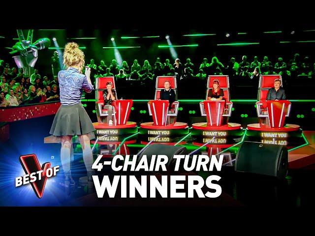 4-CHAIR TURN Blind Auditions of The Voice Winners 