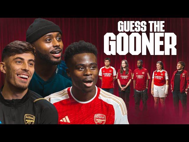 GUESS THE GOONER 2 | Bukayo Saka, Kai Havertz, Sharky & Frimmy