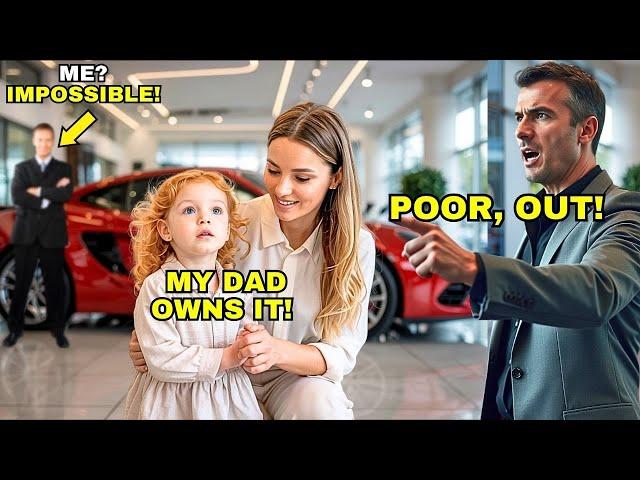 Humble mom and her daughter are kicked out of a dealership — then the girl says 3 shocking words!