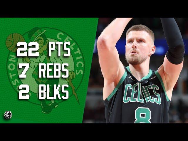 Kristaps Porzingis 22 pts 7 rebs 2 blks vs Bulls 24/25 season