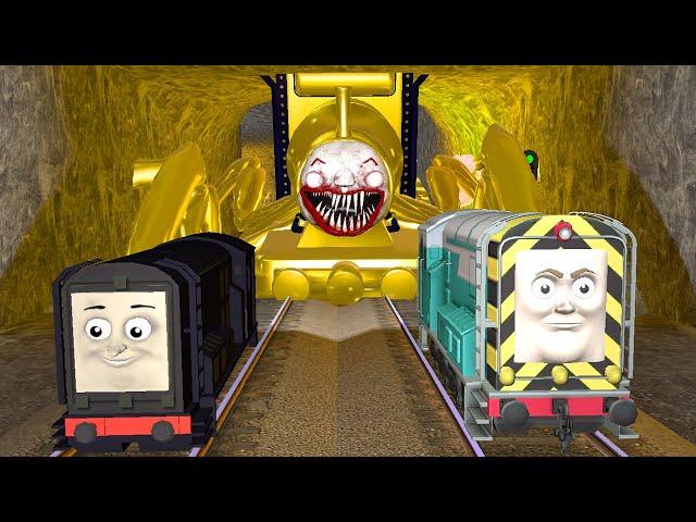 Thomas The Train Family Was Chased By Gold Choo Choo Charles in Garry's Mod