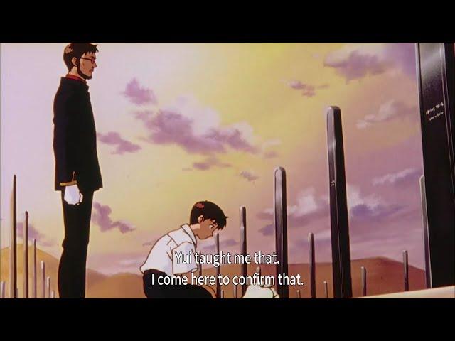 Gendo Ikari talking about Shinji's mom | Neon Genesis Evangelion