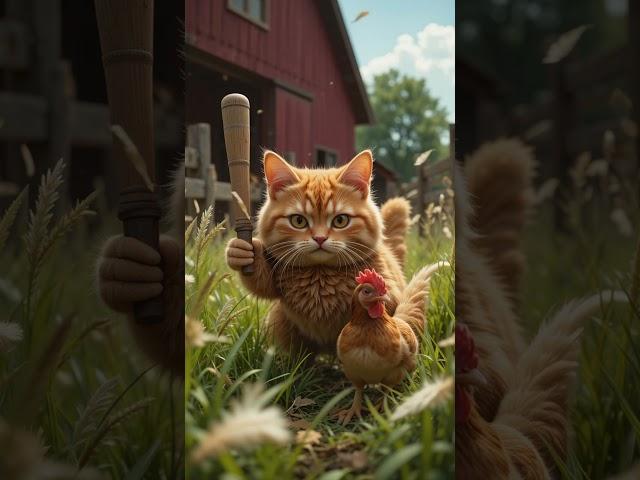 "The Chubby Cat's Chicken Heist  | Farm Feast Adventure Begins!"