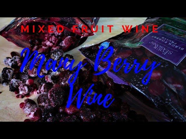 many berry wine (mixed fruit wine)