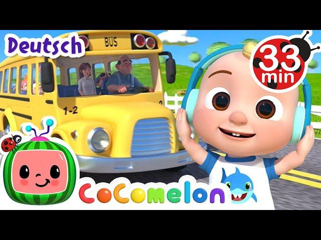 Die Räder des Busses | Kinderlieder und Cartoons | CoComelon | Moonbug Kids Deutsch