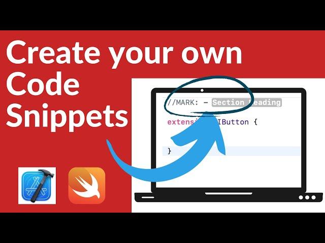 Create Custom Code Snippet with Placeholder in Xcode | MARK Comment | iOS | Swift