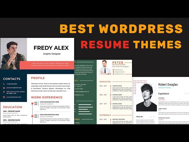 10 Best WordPress Resume Themes To Create A Personal Portfolio & Resume Website