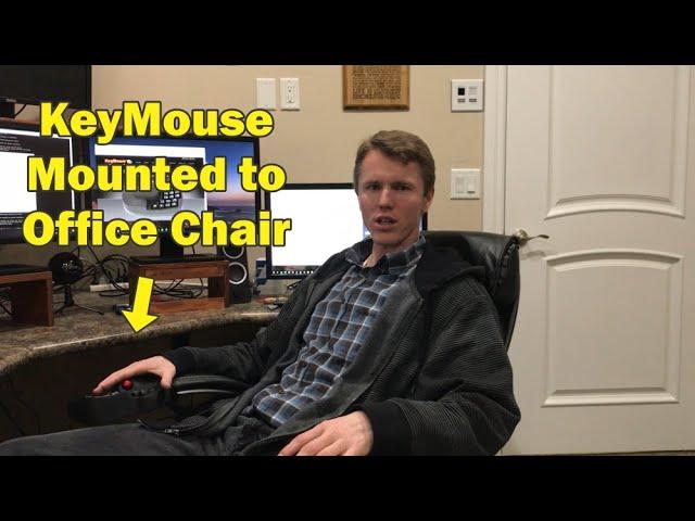 KeyMouse Track Mounted to Office Chair - Efficient & Comfortable