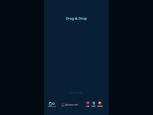 Create drag and drop using #html, #css and #javascript #css3 #coding #htmlcss #html5 #frontend