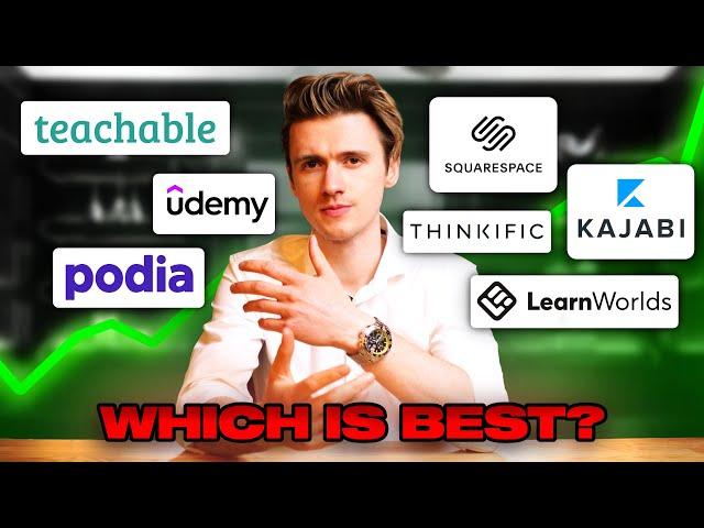 7 BEST Online Course Platforms in 2024! (Kajabi vs Teachable vs Thinkific vs Podia)