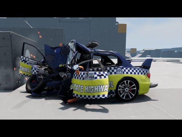 Police Car Crashes - BeamNG Drive